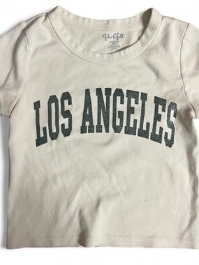 Brandy Melville "Los Angeles" Cream Graphic Tee